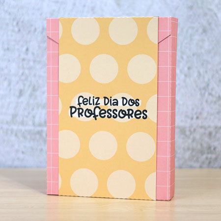 Caixa envelope Bloquinho - Feliz dia (modelo 01)