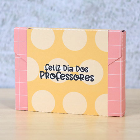 Caixa envelope M - Feliz dia (modelo 01)