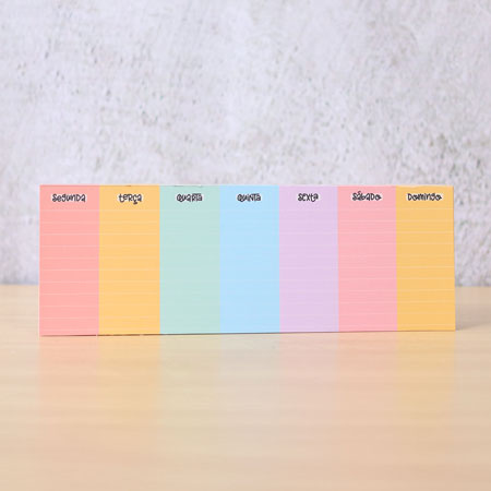 Planner semanal destacável (24,5x9cm)