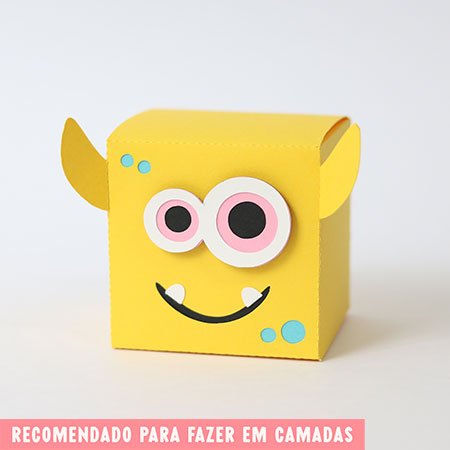 Tudo em Camada - Caixa Cubo Amarela