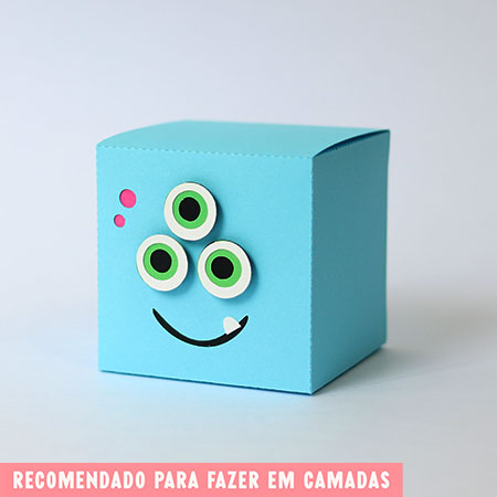 Tudo em Camada - Caixa Cubo Azul