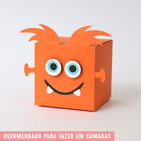 Tudo em Camada - Caixa Cubo Laranja
