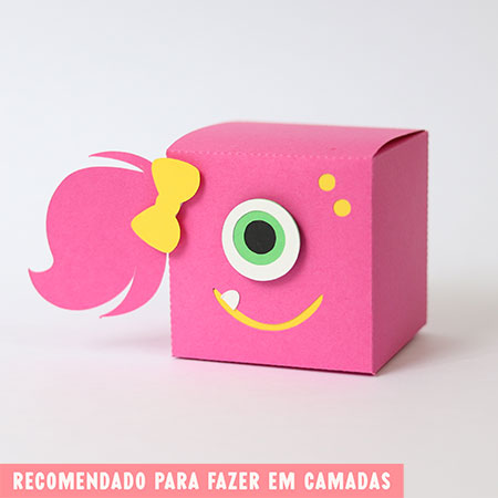 Tudo em Camada - Caixa Cubo Rosa