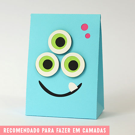 Tudo em Camada - Caixa Envelope Azul
