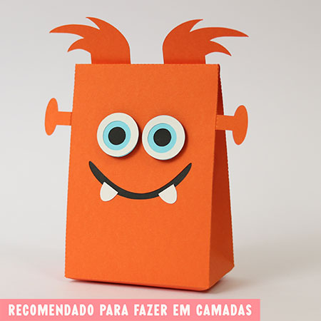 Tudo em Camada - Caixa Envelope Laranja