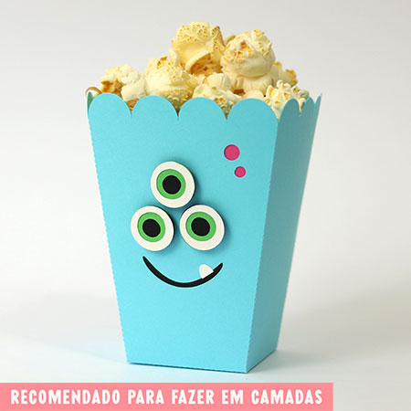 Tudo em Camada - Caixa Pipoca Azul