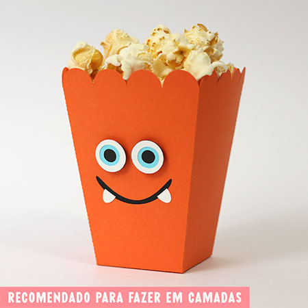 Tudo em Camada - Caixa Pipoca Laranja