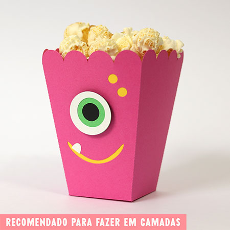 Tudo em Camada - Caixa Pipoca Rosa