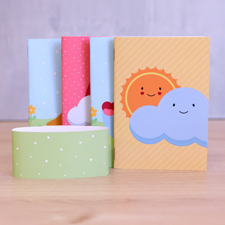 Capas para Bloquinho Costurado + Cinta