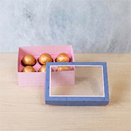 Caixa 6 bombons com Acetato